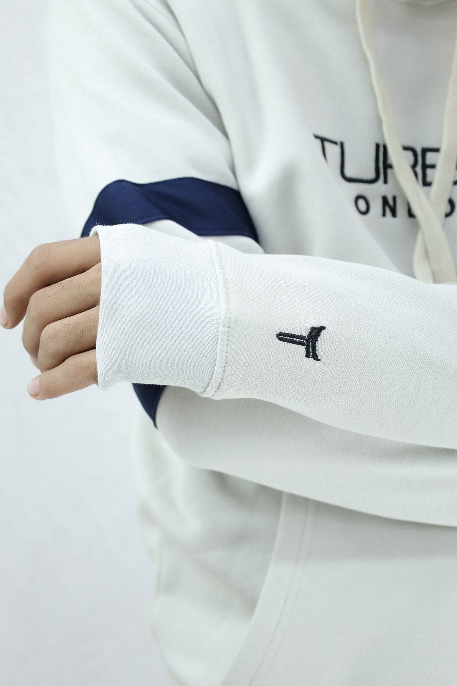 Turbo Elbow Panel Stripe Fleece Hoodie