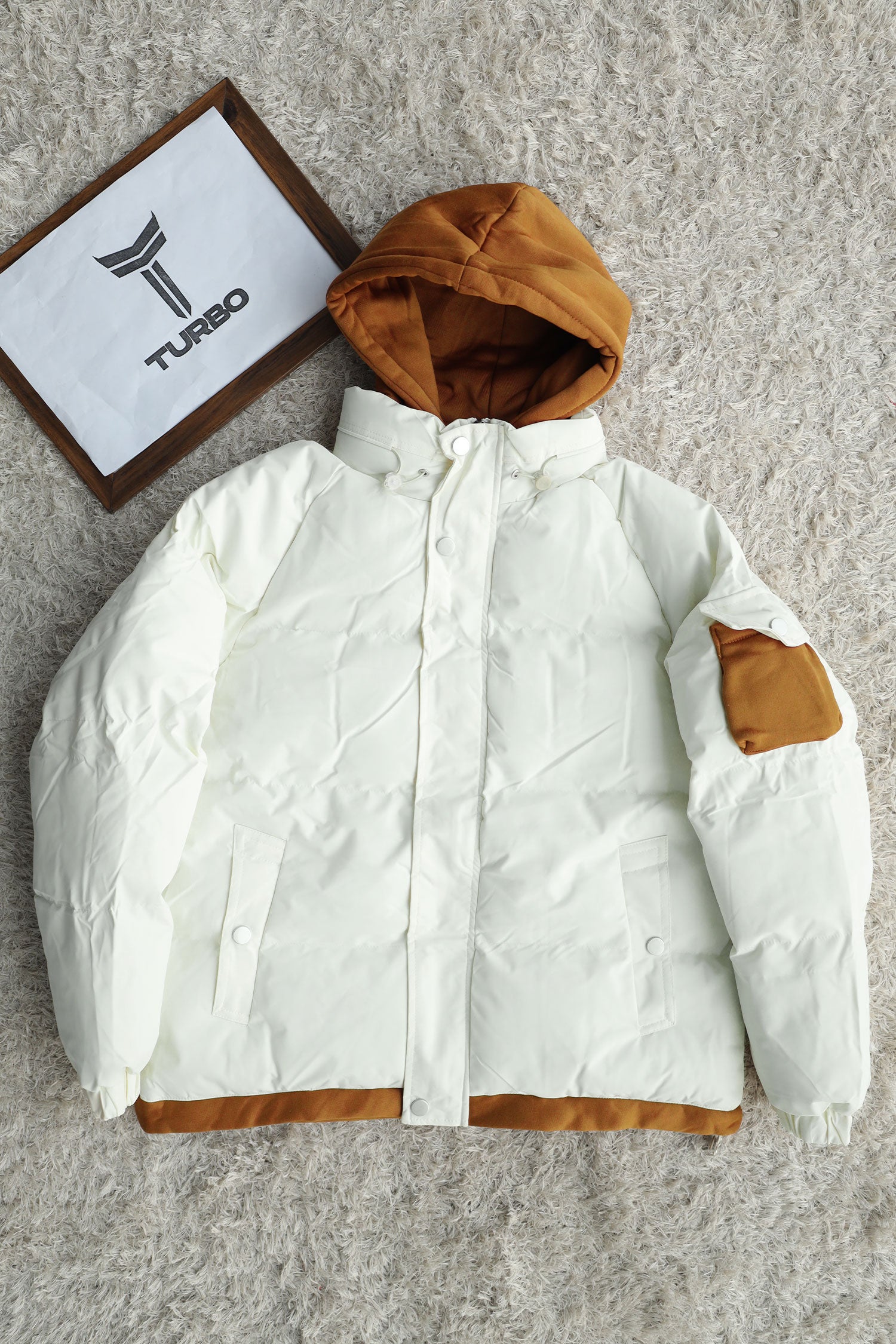 Trendy Hype Dual Zip Hooded Imported Puffer Jacket