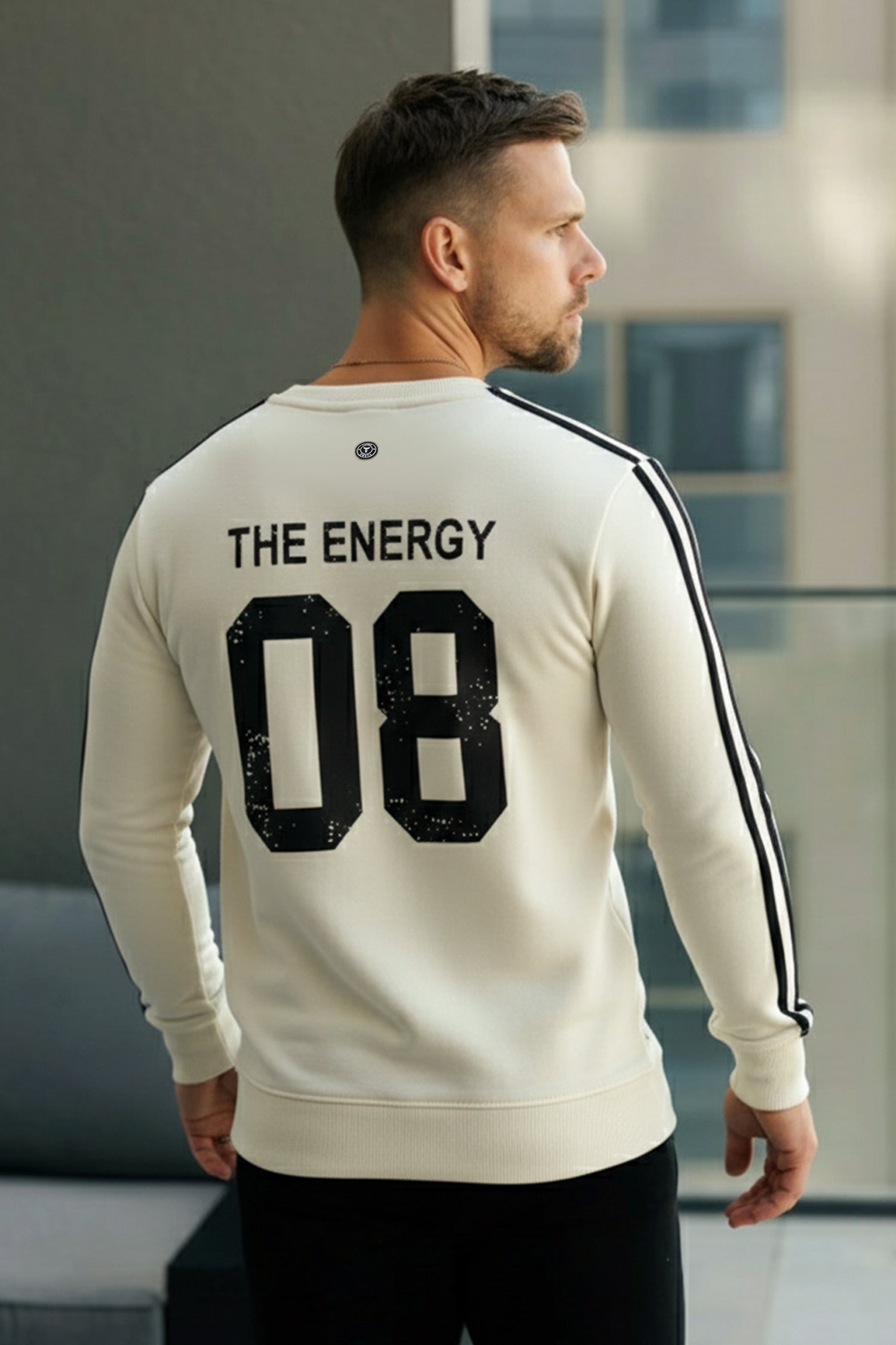 Turbo 3 Stripes Mock Neck Men's Sweatshirt