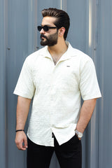Turbo Crease-Striped Casual Shirt