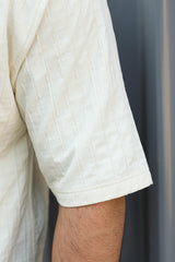 Turbo Crease-Striped Casual Shirt