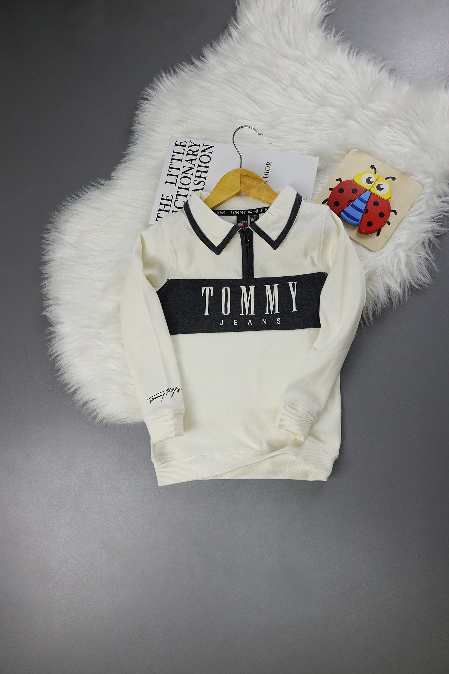 Tomy Hilfiger Varsity Coller Style Unisex Kids SweatShirt