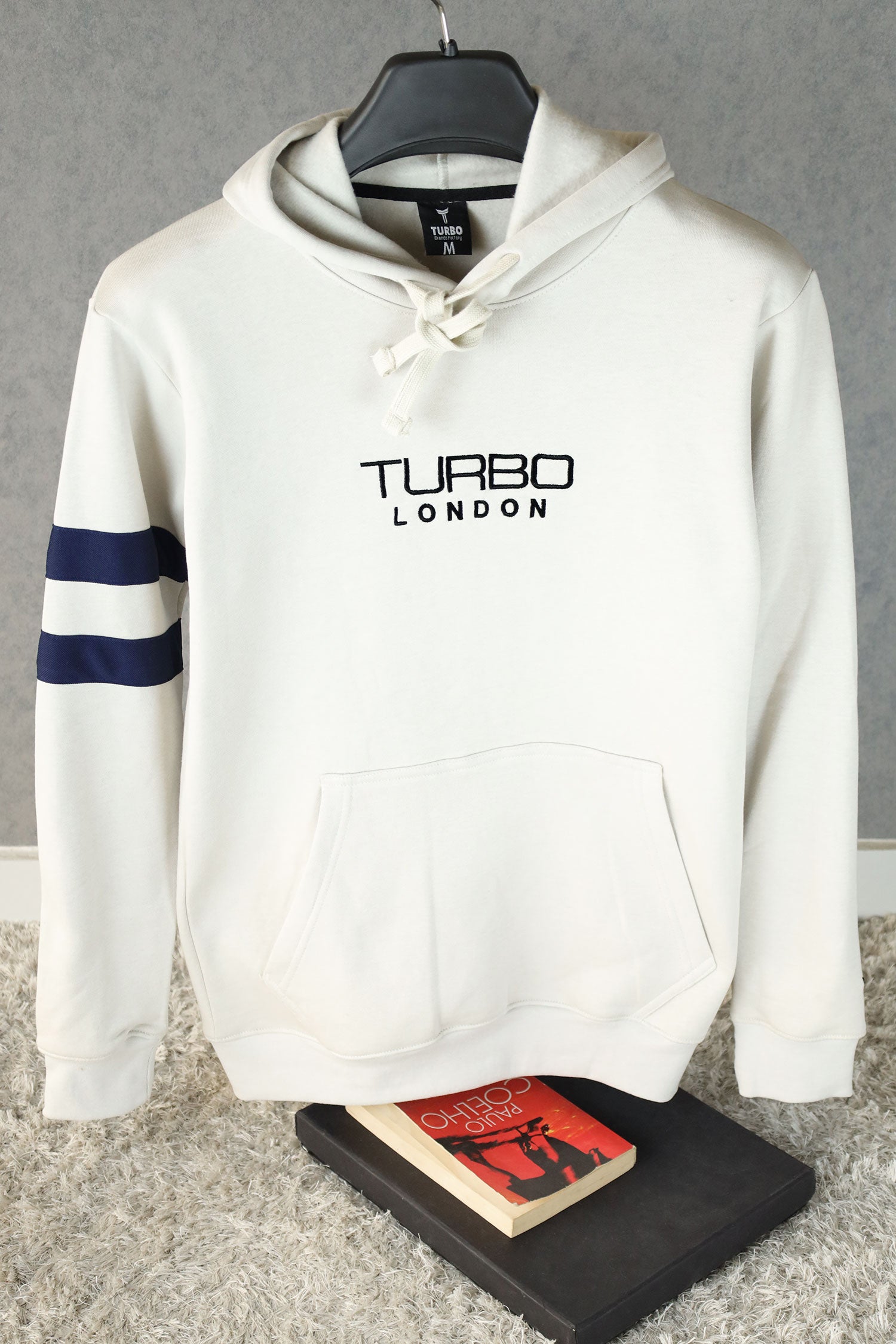 Turbo Elbow Panel Stripe Fleece Hoodie