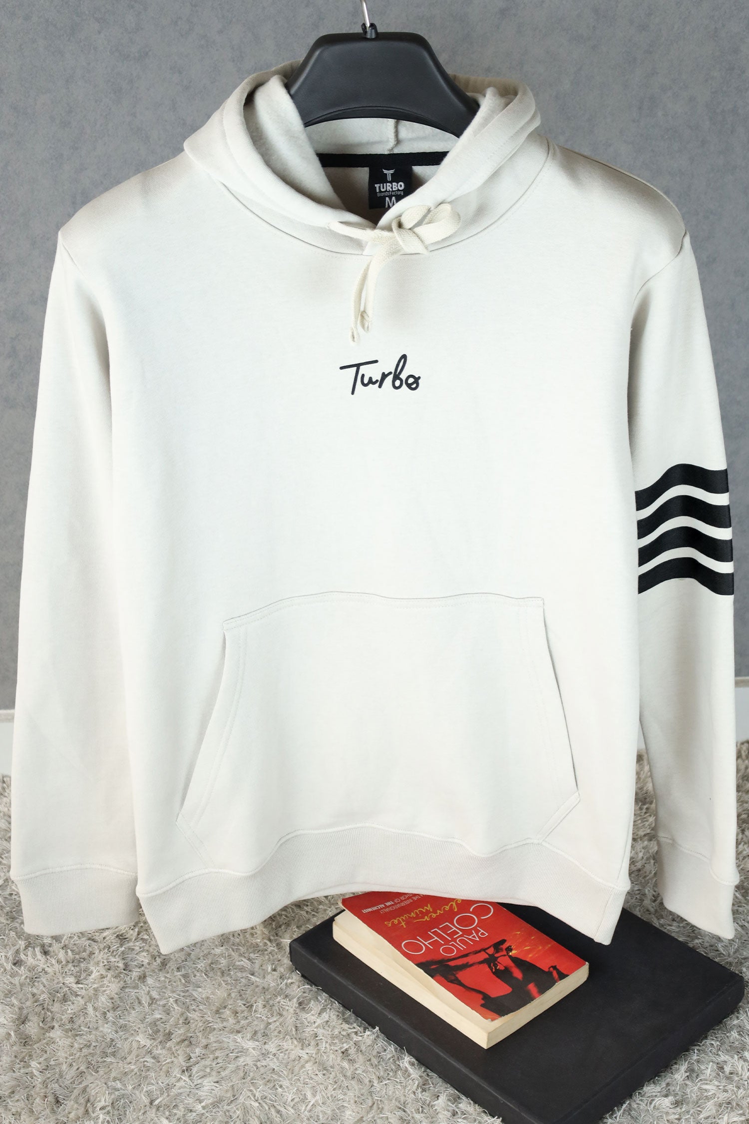 Turbo Arm Stripe Fleece Hoodie