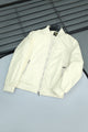 Comfy Cozy Rib Style Imported Light Weight Jacket In Off White