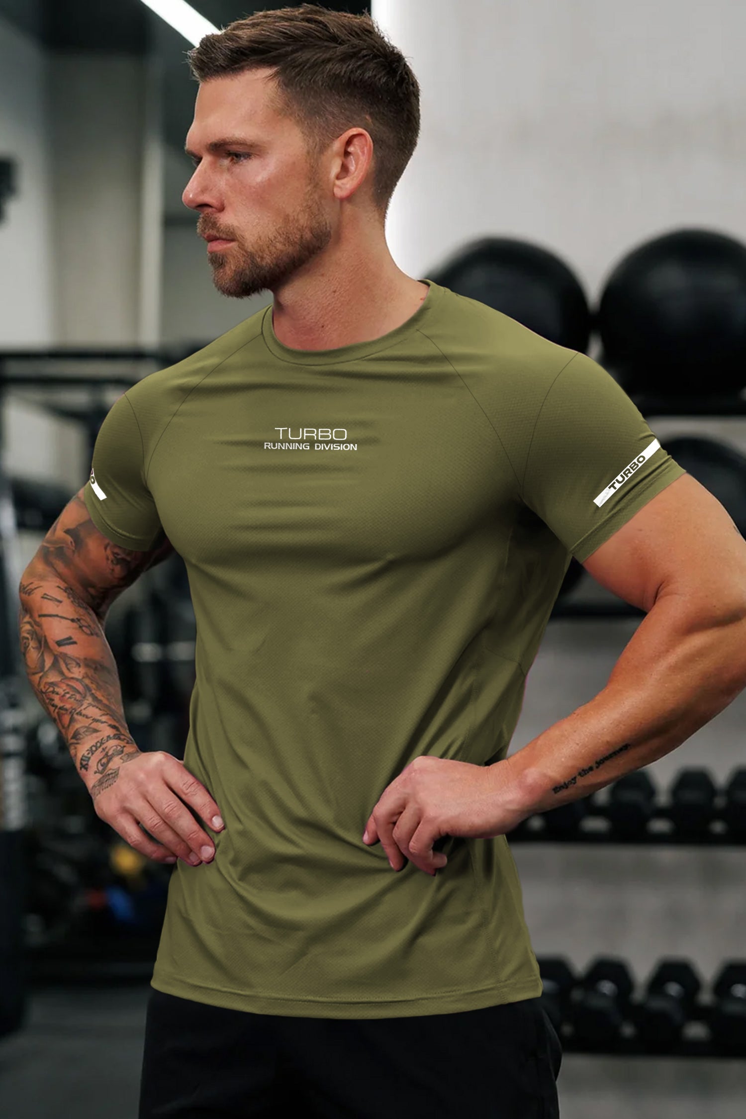 Turbo 'Running Division' Raglan Sleeve Dry-Fit Tee