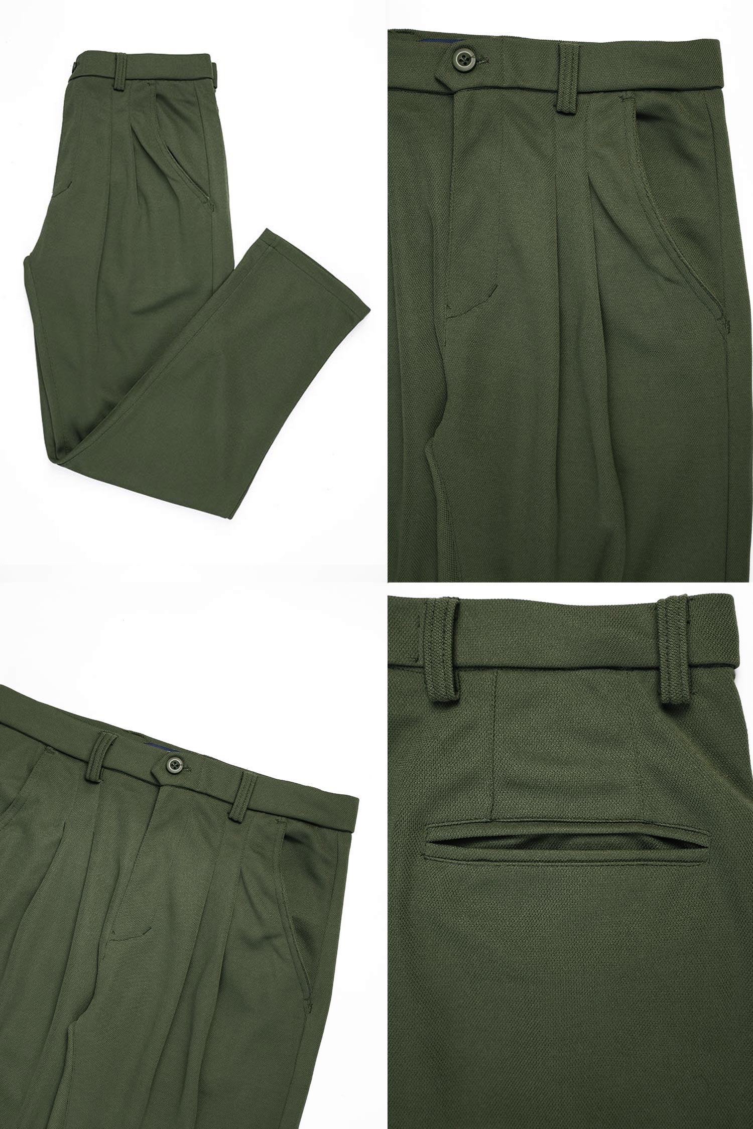 Double Plate Men's Carrot Fit Cotton Pant