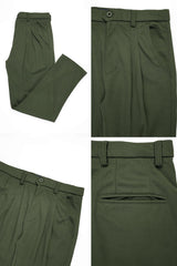 Double Plate Men's Carrot Fit Cotton Pant