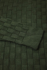 Pullover Waffle Crew-Neck Imported Men's Sweater