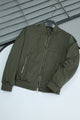 Luis Vten Winter Essential Imported Light Weight Jacket In Olive Green
