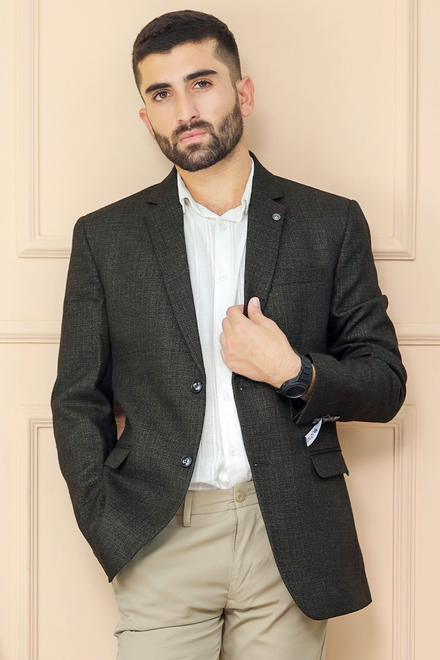 Classic Rich Chestnut Aura Mens Casual Blazer