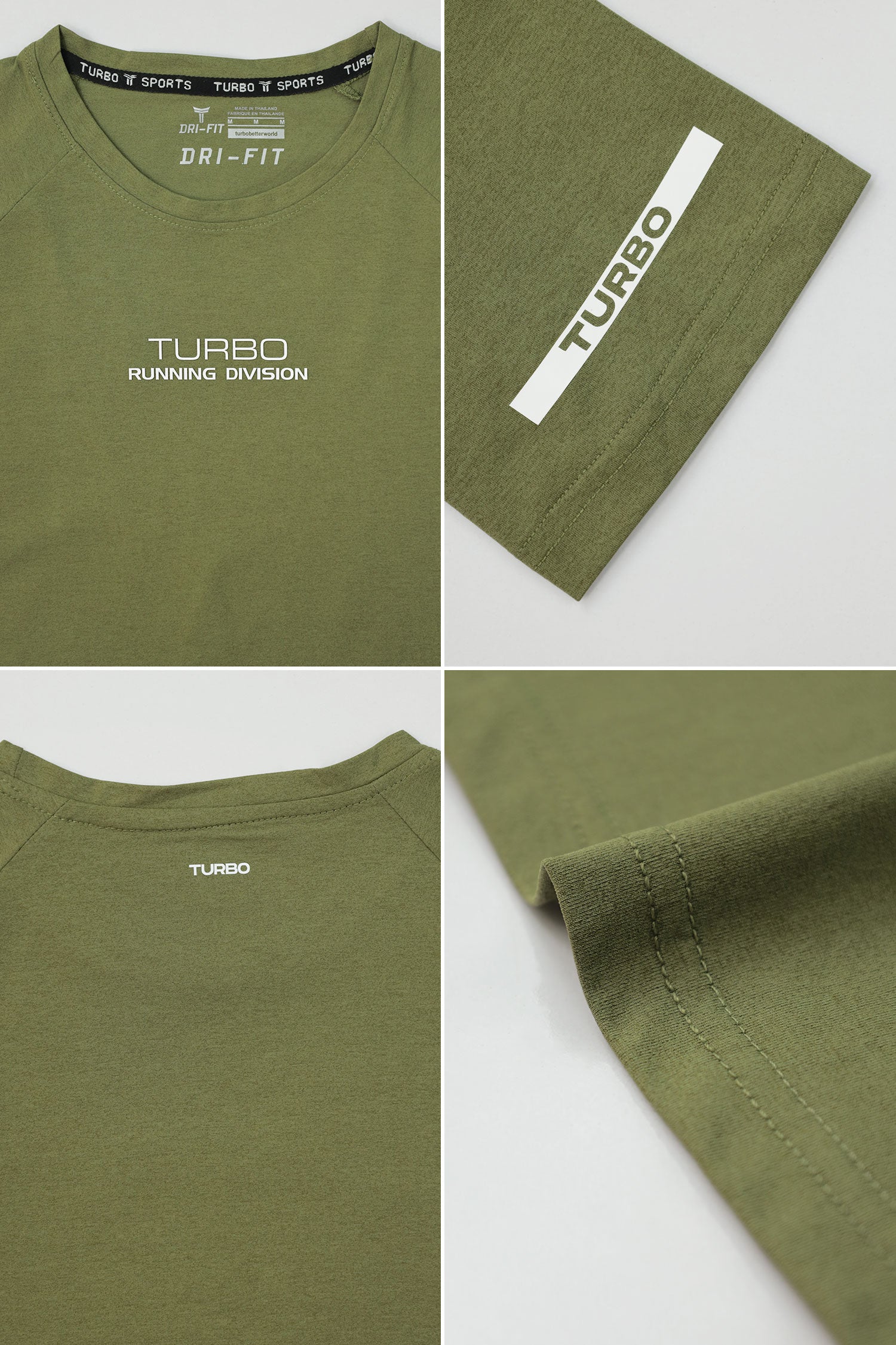 Turbo 'Running Division' Raglan Sleeve Dry-Fit Tee