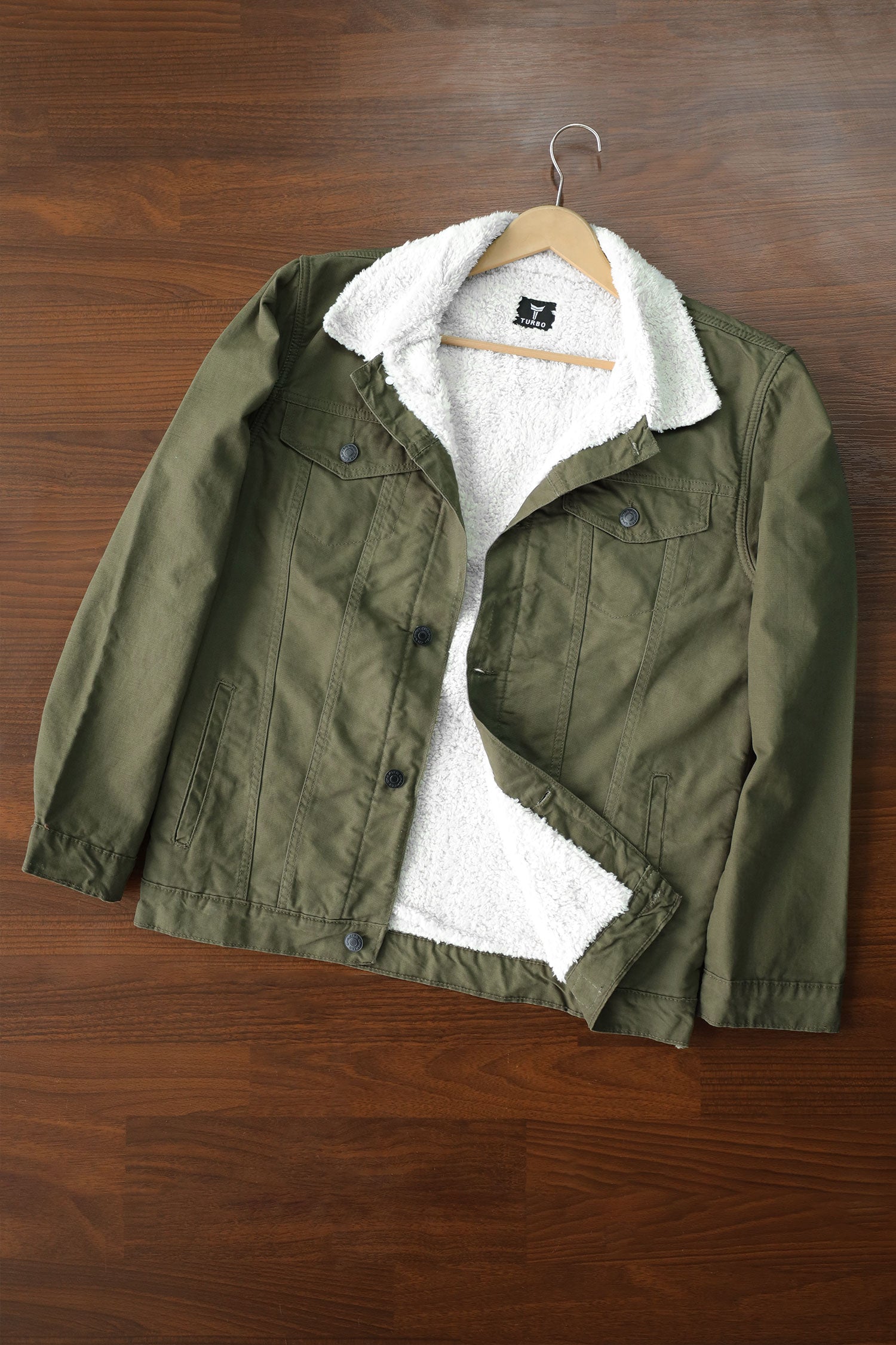 Mens olive green corduroy jacket best sale