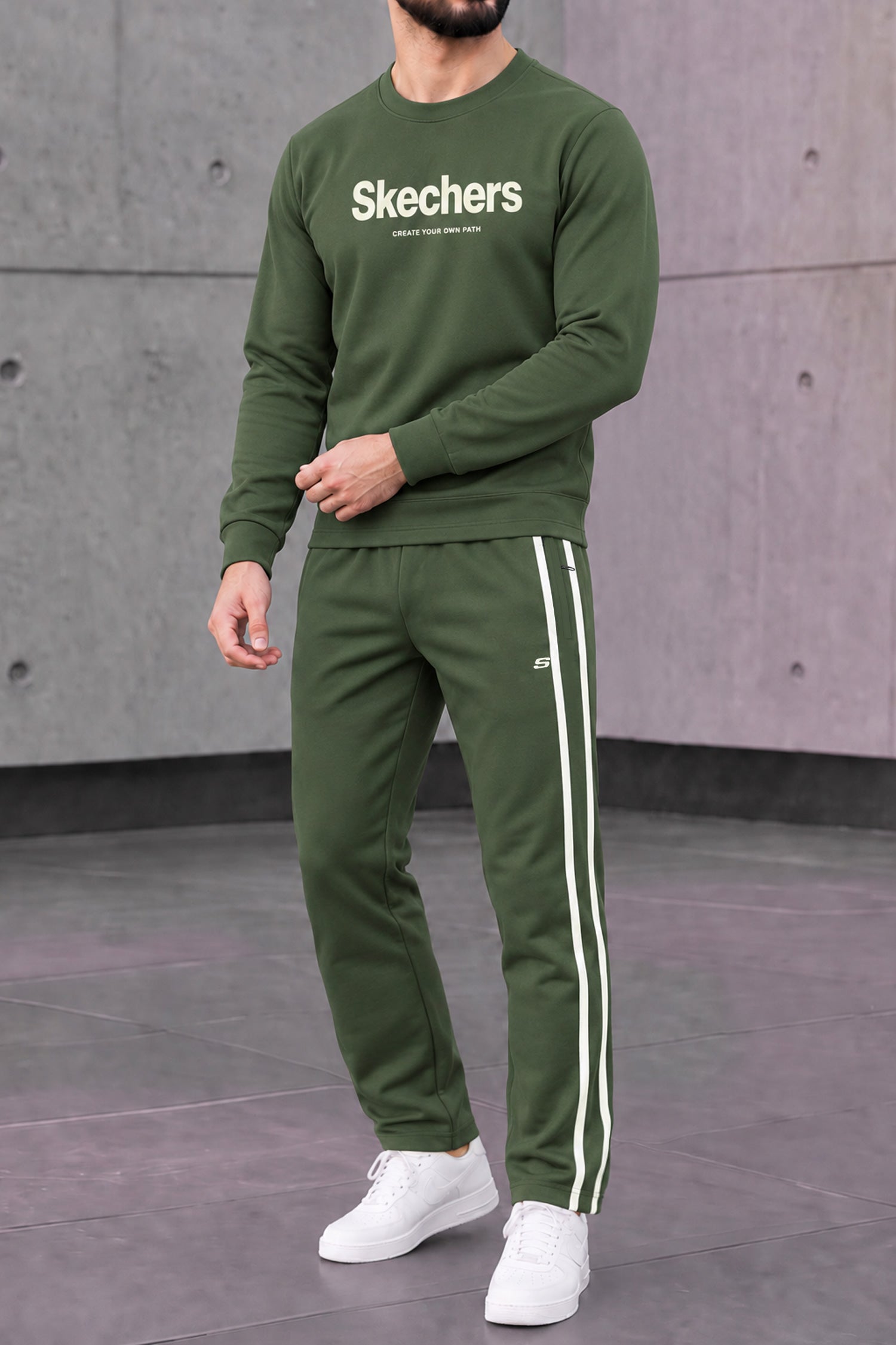 Skchr Streetwear Typography Men's Co-Ord Set