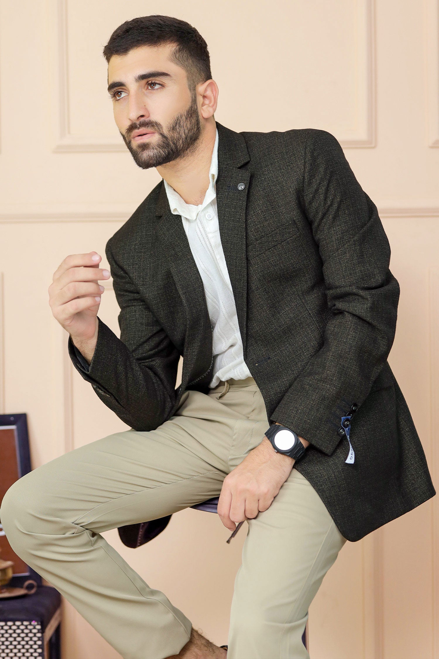 Classic Rich Chestnut Aura Mens Casual Blazer