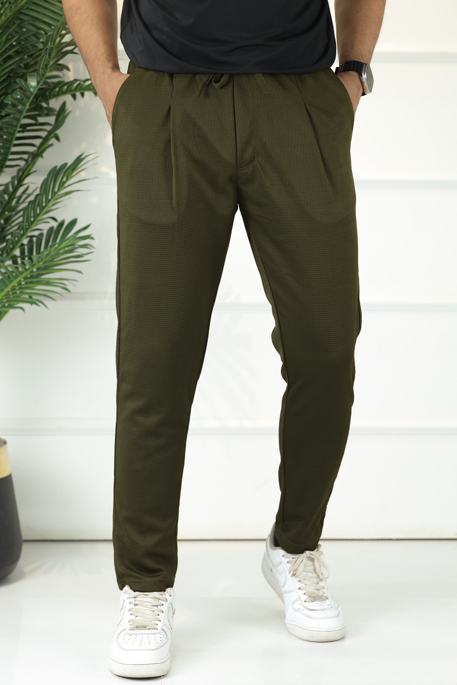 Turbo Urban-Fit Single Plate Waffle Trouser