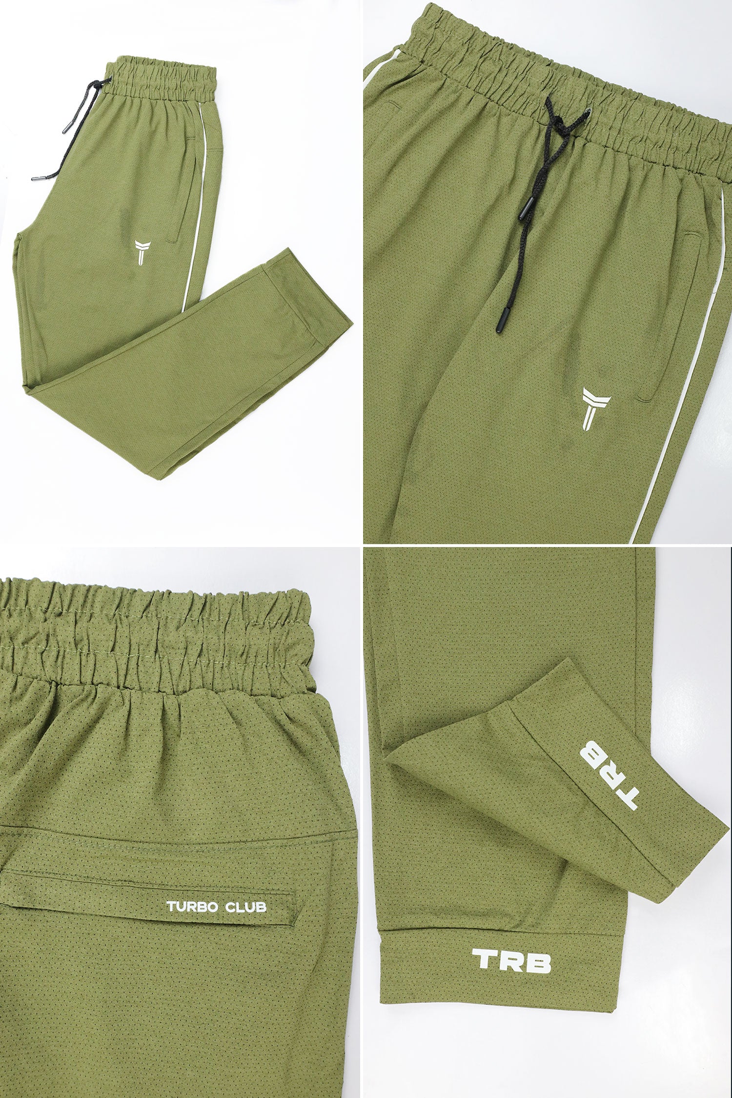 Turbo 'TRB Club' Side Striped Men's Dry-Fit Trouser