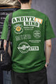Turbo Distinctive Chest Design Oversize Tee in Olive Green