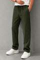 Turbo Side Tapes Loose Bottom Trouser In Olive Green