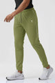 Turbo 'TRB Club' Side Striped Men's Dry-Fit Trouser In Olive Green