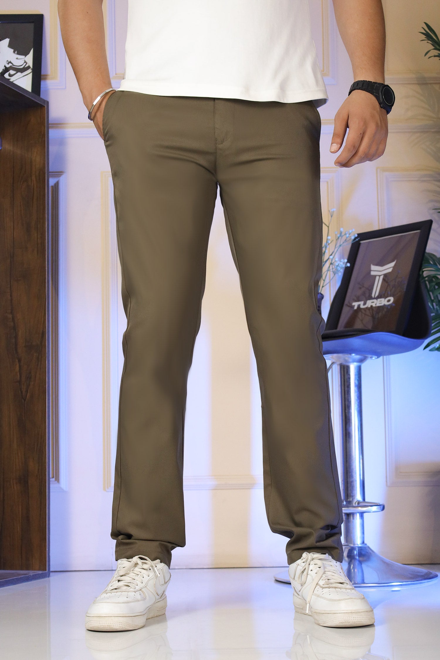 Turbo Urban Era Executive Slim Fit Cotton Pant