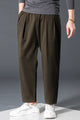 Turbo Comfort Front Plate Regular Straight-Fit Trouser In Olive Green