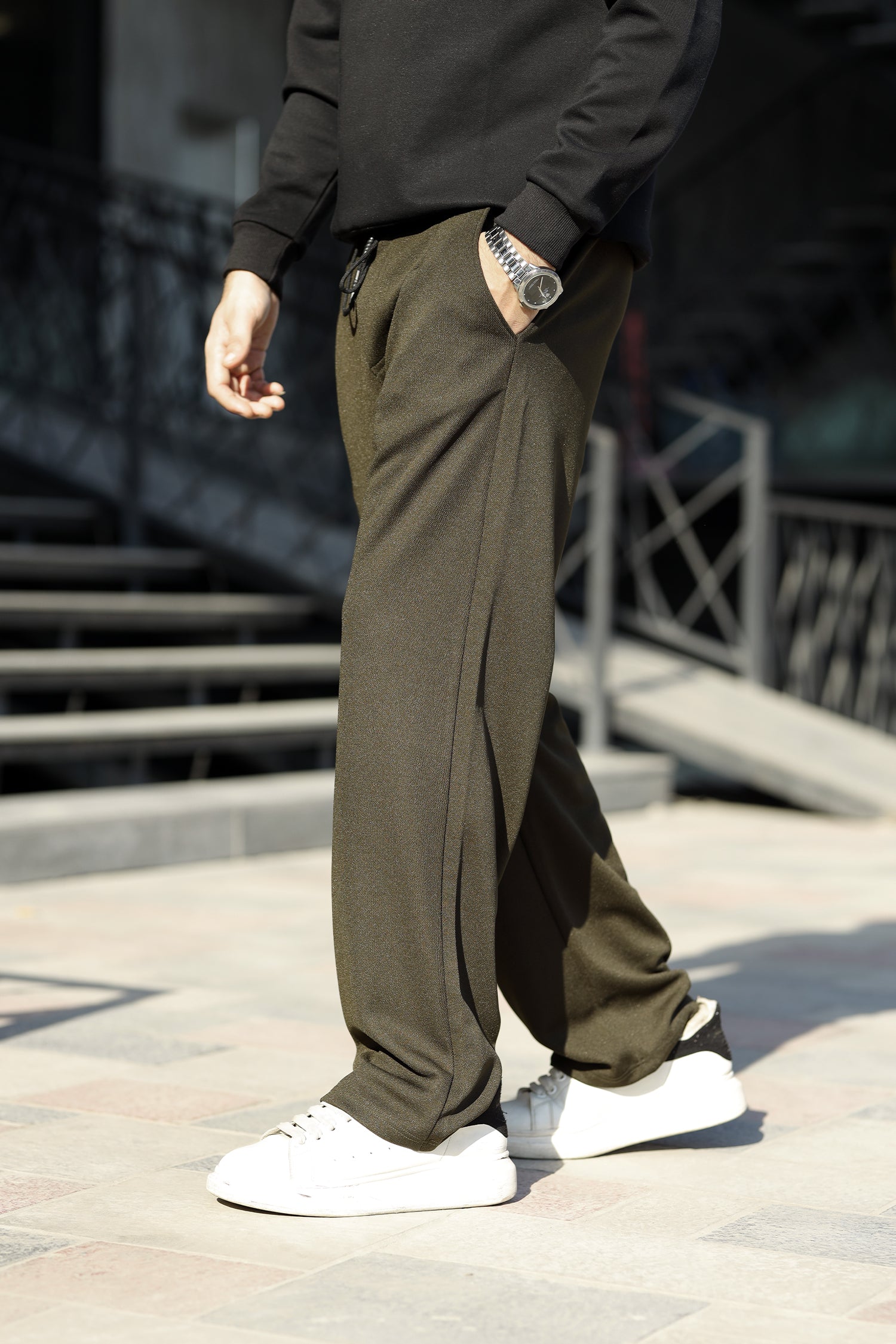 Relaxed Straight Baggy Loose Bottom Trouser