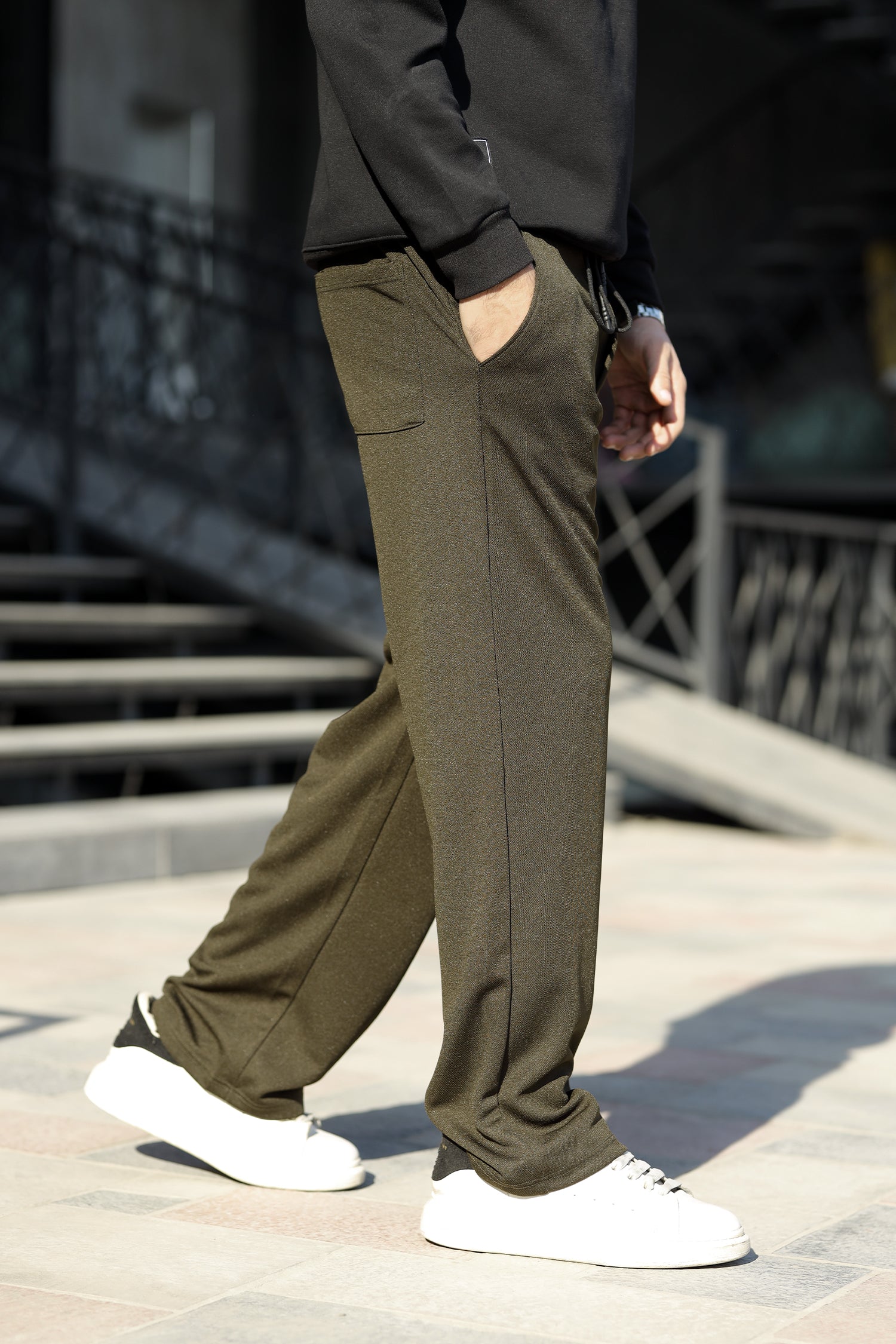 Relaxed Straight Baggy Loose Bottom Trouser