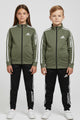 Adds Imported Multi-Slogans Unisex Kids Tracksuit In Mid Green