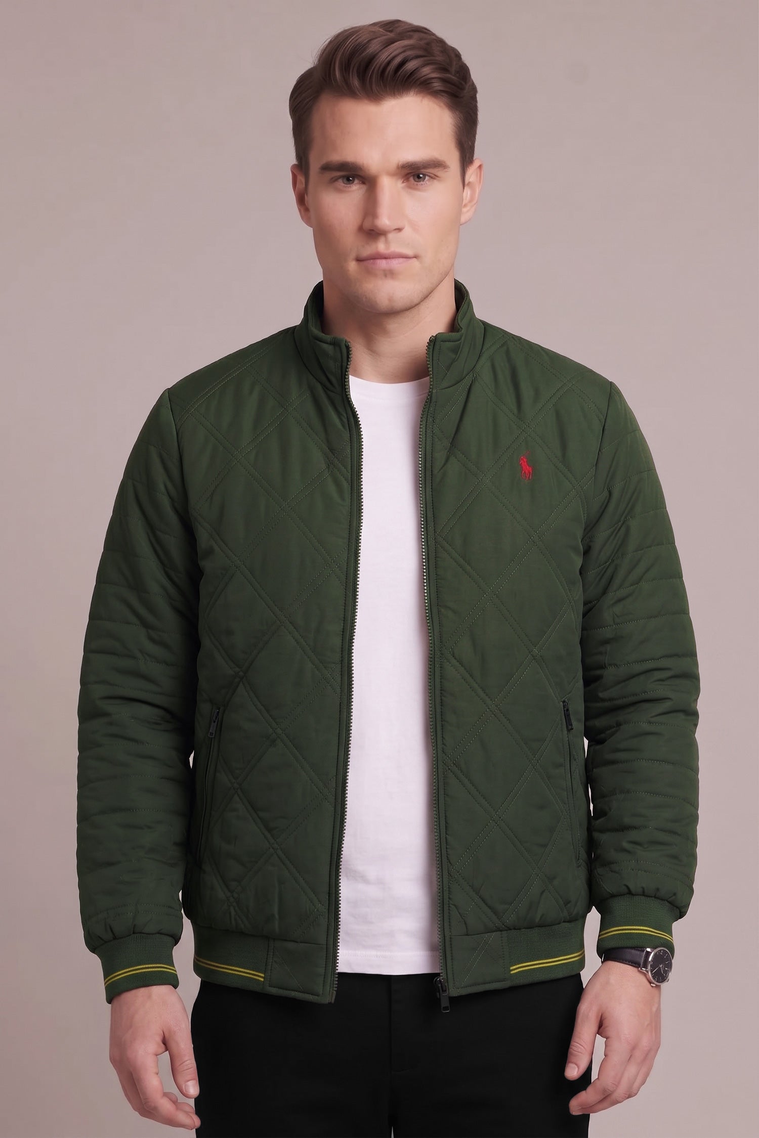 Polo R//L Quilted Diamond Cut Imported Parachute Puffer Jacket