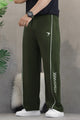 Gym Shrk Contrastline Loose Bottom Trouser In Olive