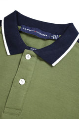 Tomy Hilfiger Signature Elite Men’s Polo Shirt In Olive