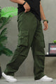 Men's Classic Casual Baggy Cargo Trouser In Green