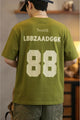 Turbo Prominent Numeric 8 Front Logo Tee In Olive