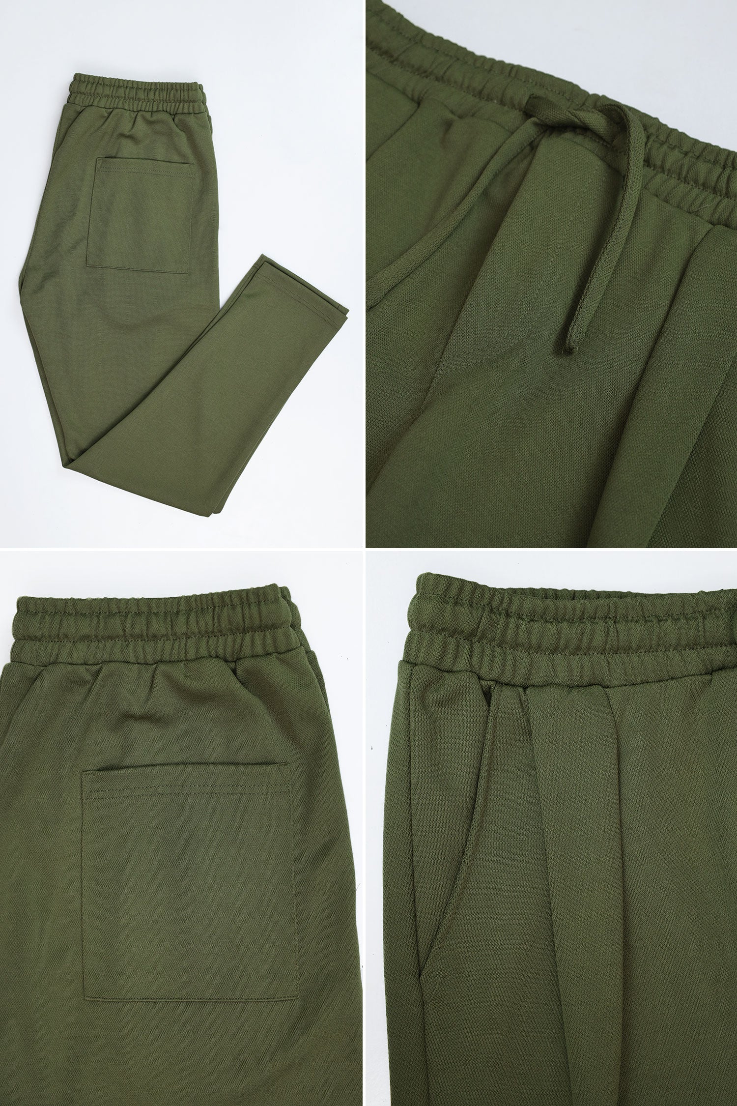 Turbo Elastic Classic Pleated Slimfit Trouser In Olive