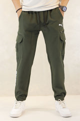 Pma x Nke Chic Micro 7 Pockets Cargo Trouser In Olive