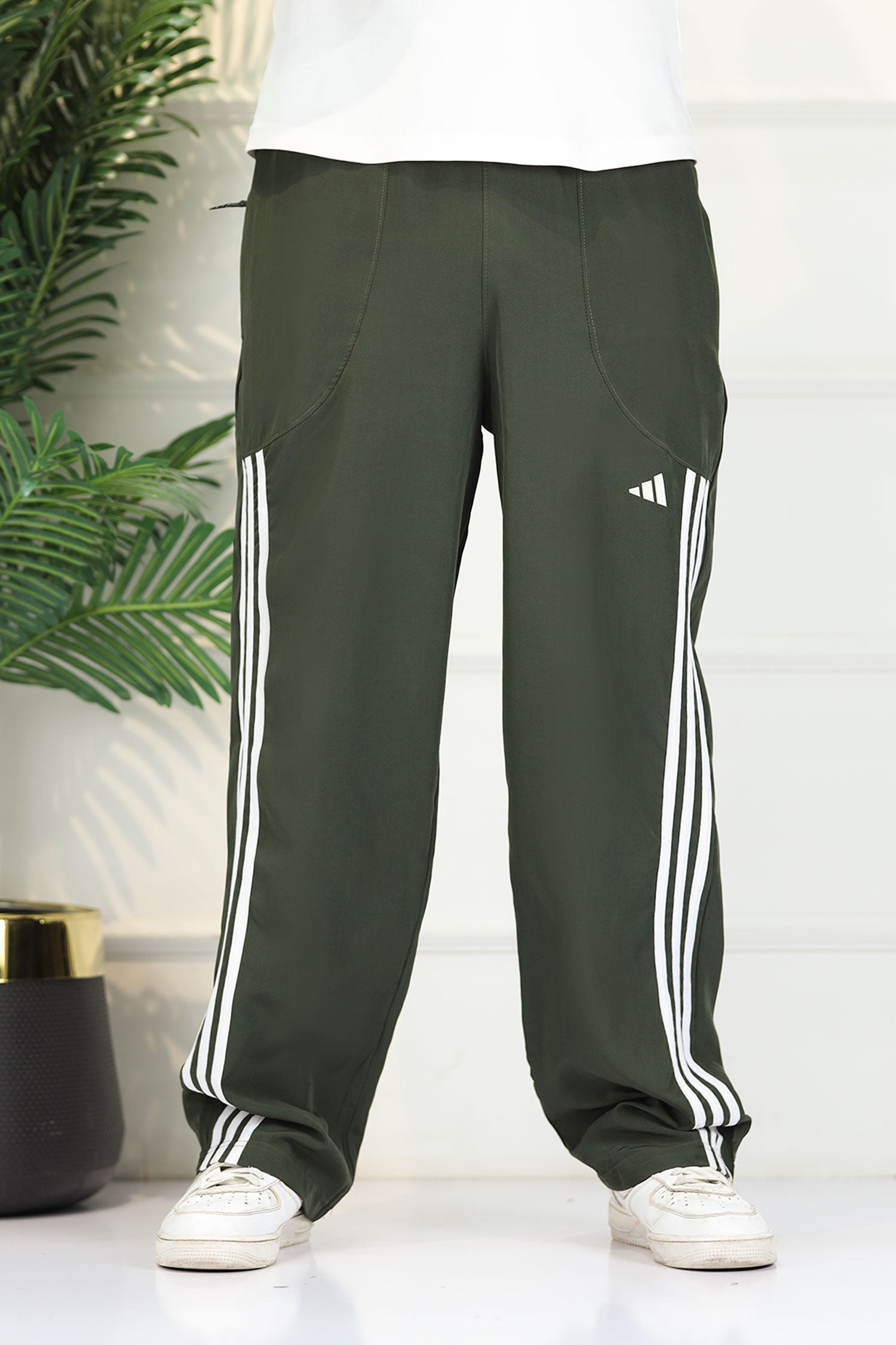 Adidas Micro-Tech Half Stripes Loose Bottom Trouser