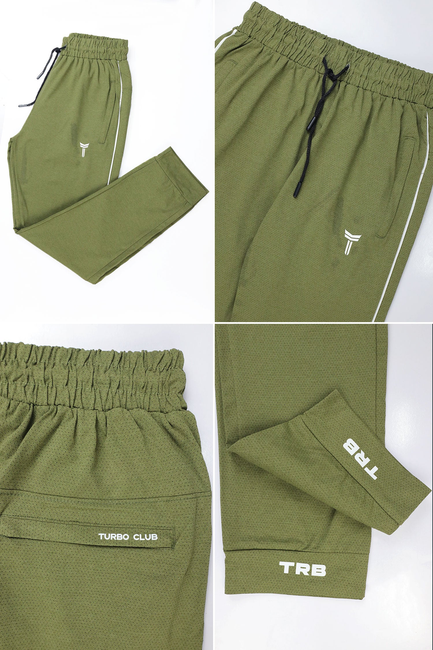 Turbo 'TRB Club' Side Striped Men's Dry-Fit Trouser