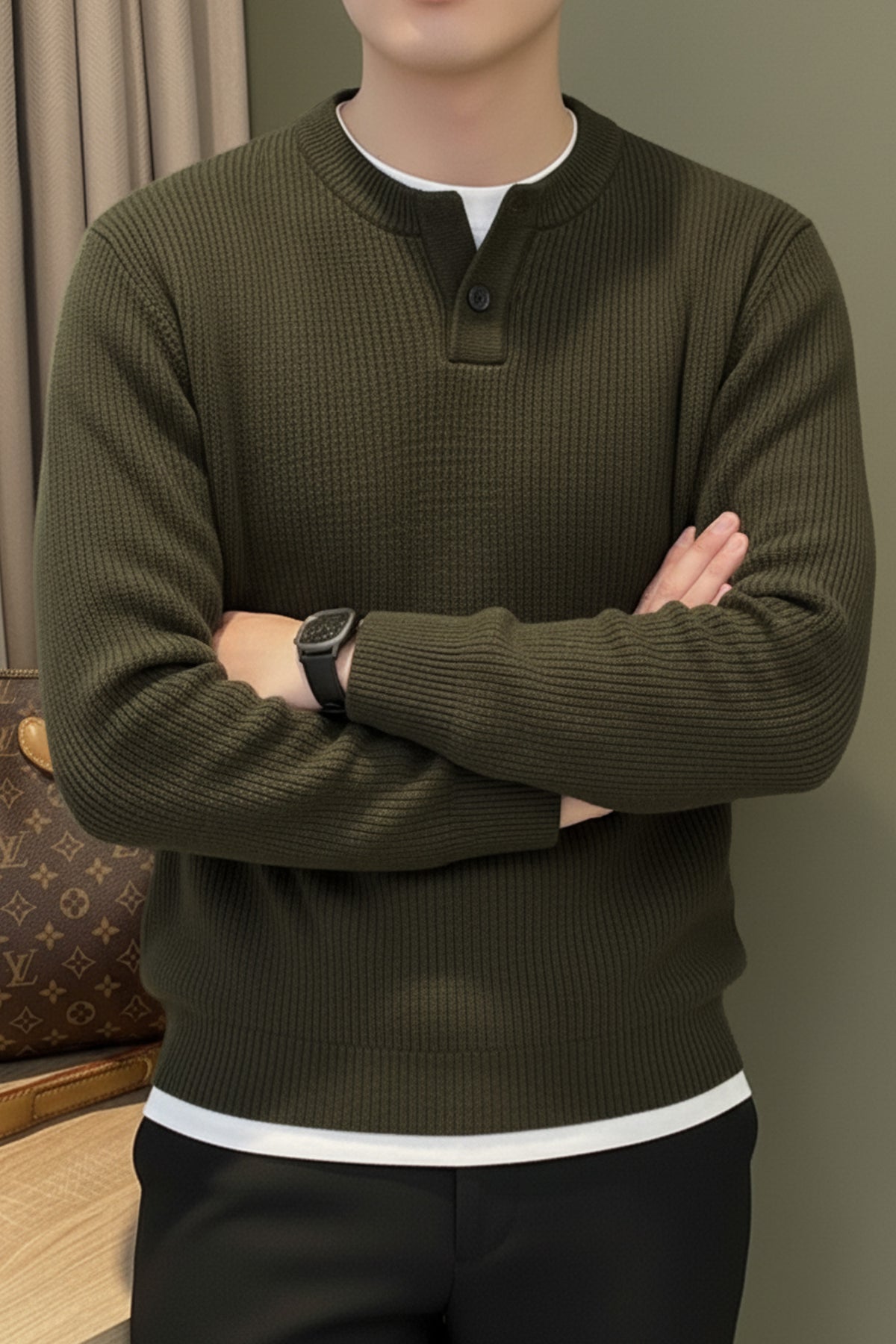 Turbo Fashion Men's Knitted Imported Men's Sweater