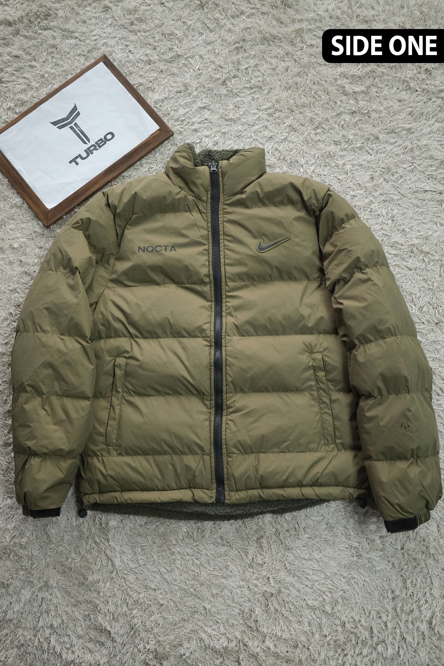 Nke Icon Inside Sherpa Double Sided Imported Puffer Jacket