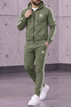 Adds Contrast Triple-Stripe Hooded Men's Co-Ord Set