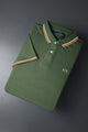 Armni Excnge Bold Heritage Men's Polo Shirt In Olive
