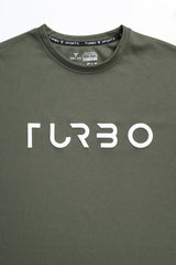 Turbo Front Slogan Oversize Quick-Dry Tracksuit