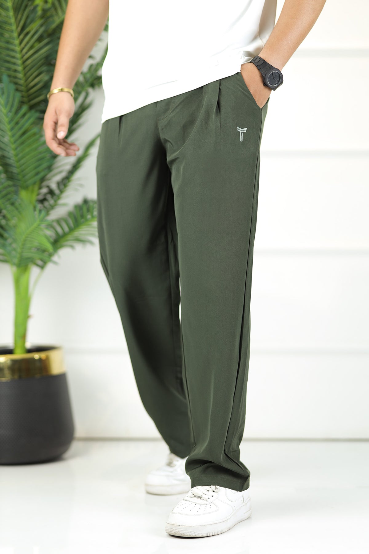 Turbo Urban Micro Box Plate Loose Bottom Trouser