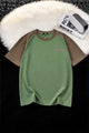 Turbo Culture Relaxed Color-Blocked Tee In Olive