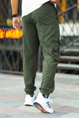 Turbo 6 Pockets Dryfit Cargo Trouser In Olive