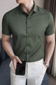 Men's Various Textured Silk Casual Shirt