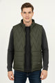 Sleeveless Reversible Perashoot Imported Men's Gilet In Dark Green