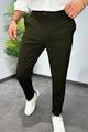 Super Elastic Slim Cotton Pant in Olive