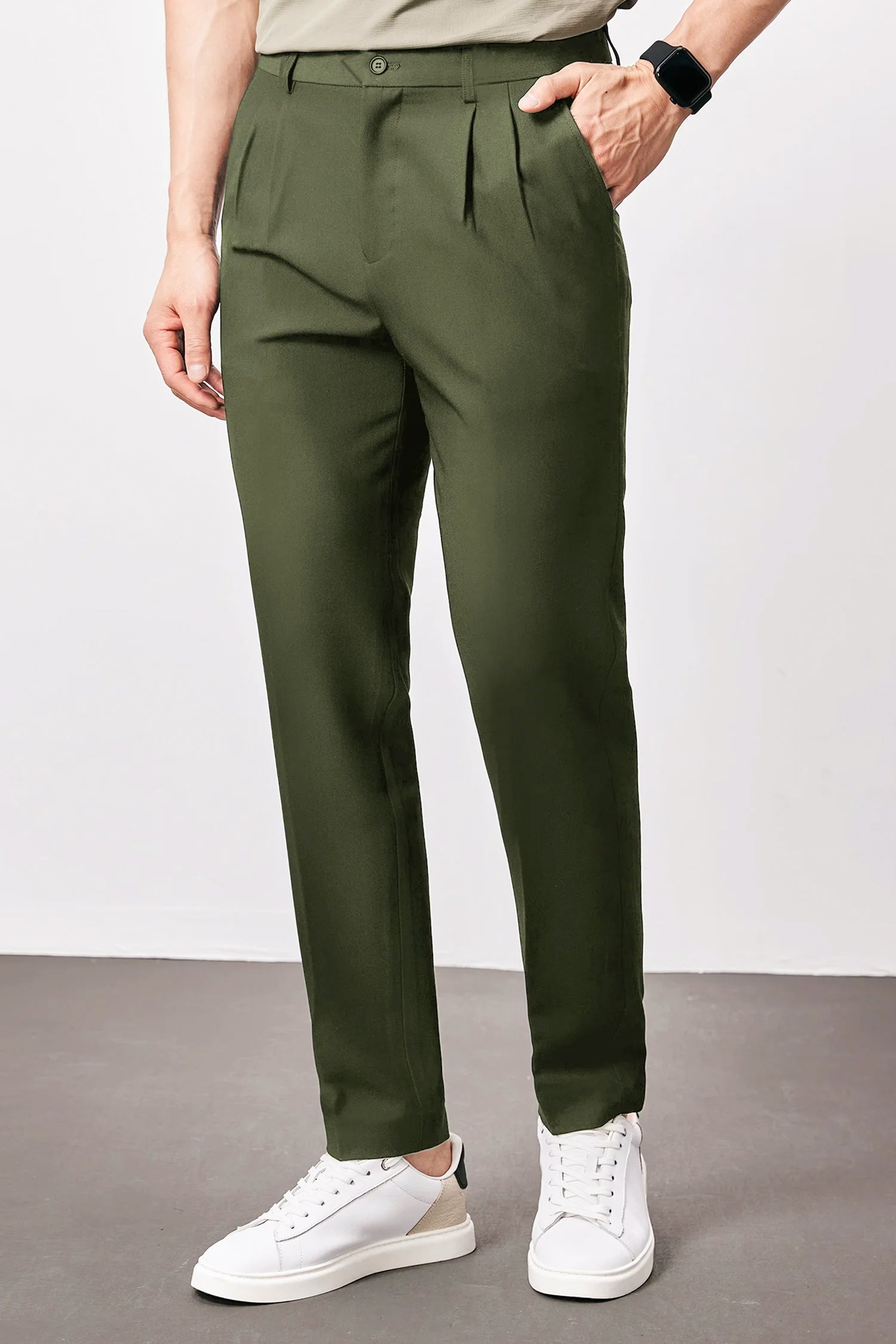 Safari Style Men's Carrot Fit Cotton Pant